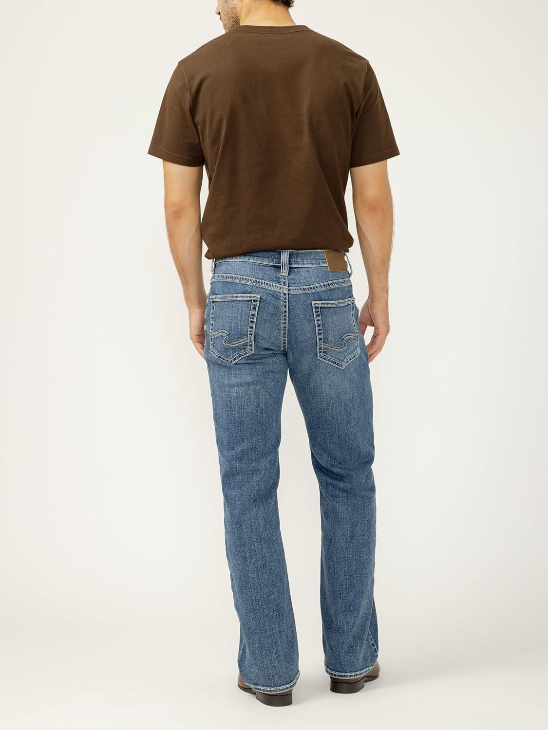 image:imageSilver Jeans Co Mens Zac Relaxed Fit Straight Leg Jean LegacyDark Wash Vwt398