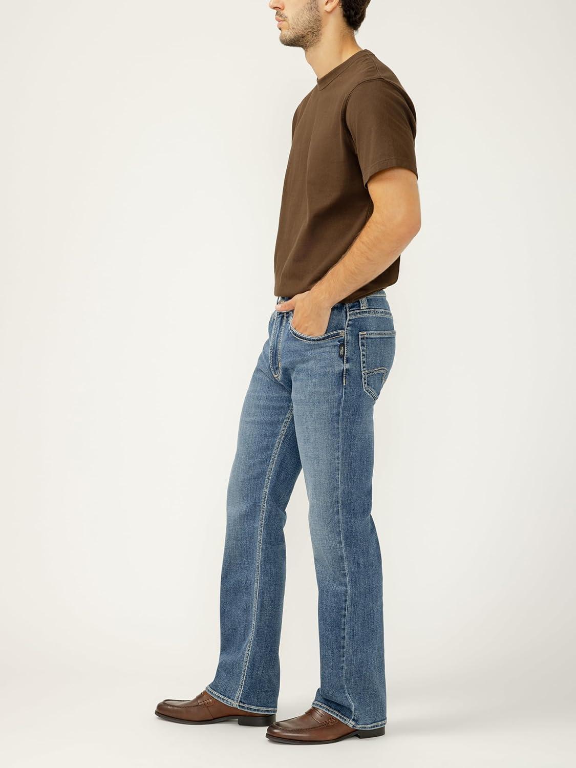 image:imageSilver Jeans Co Mens Zac Relaxed Fit Straight Leg Jean LegacyDark Wash Vwt398