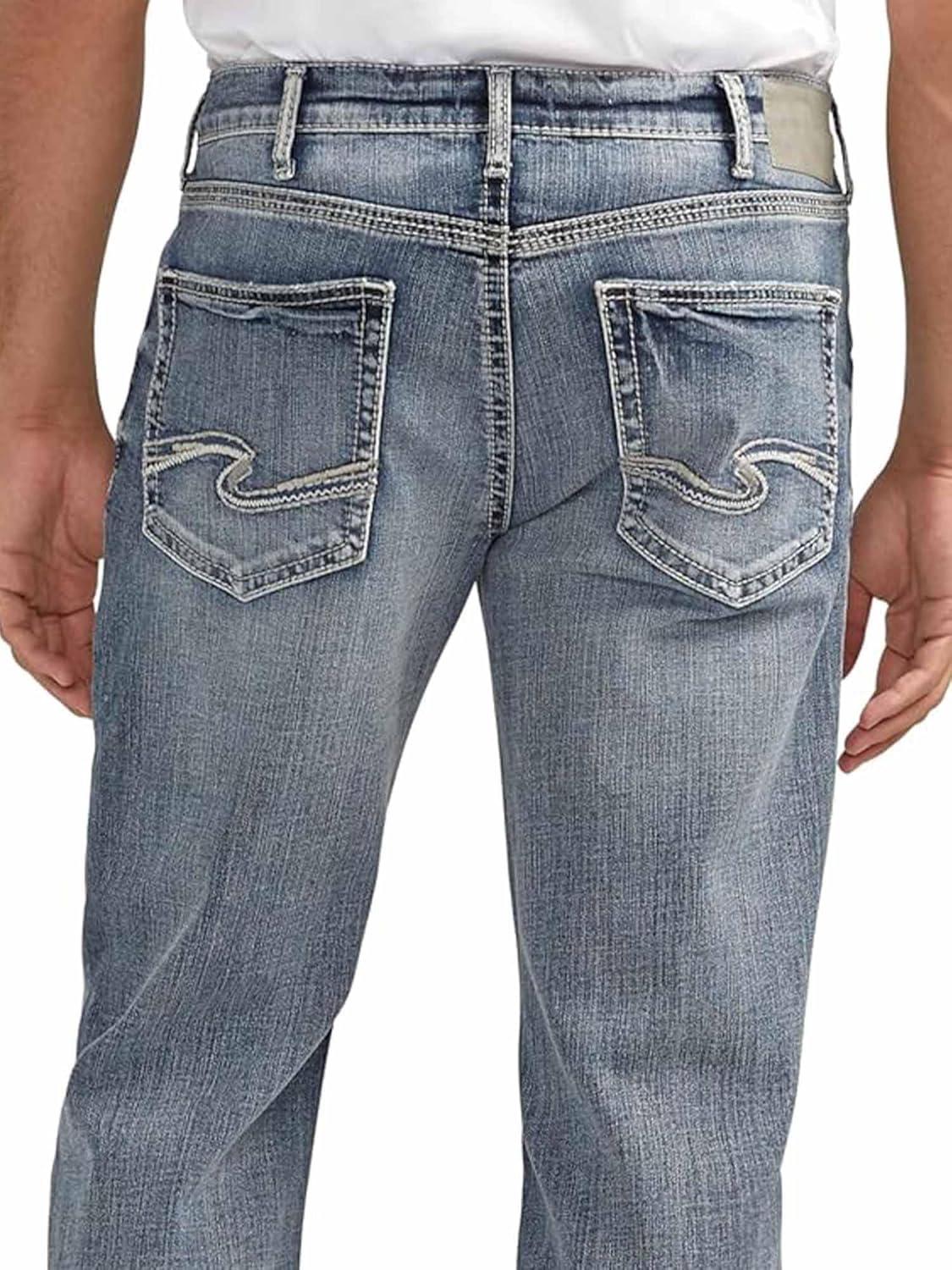 image:imageSilver Jeans Co Mens Zac Relaxed Fit Straight Leg Jean LegacyIndigo
