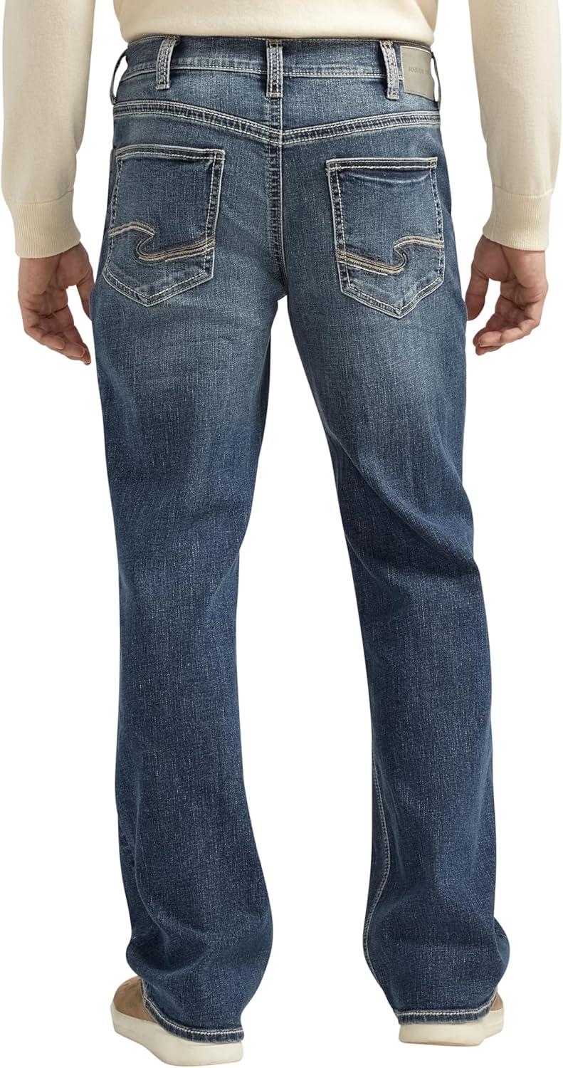 image:imageSilver Jeans Co Mens Zac Relaxed Fit Straight Leg Jean LegacyMed Indigo