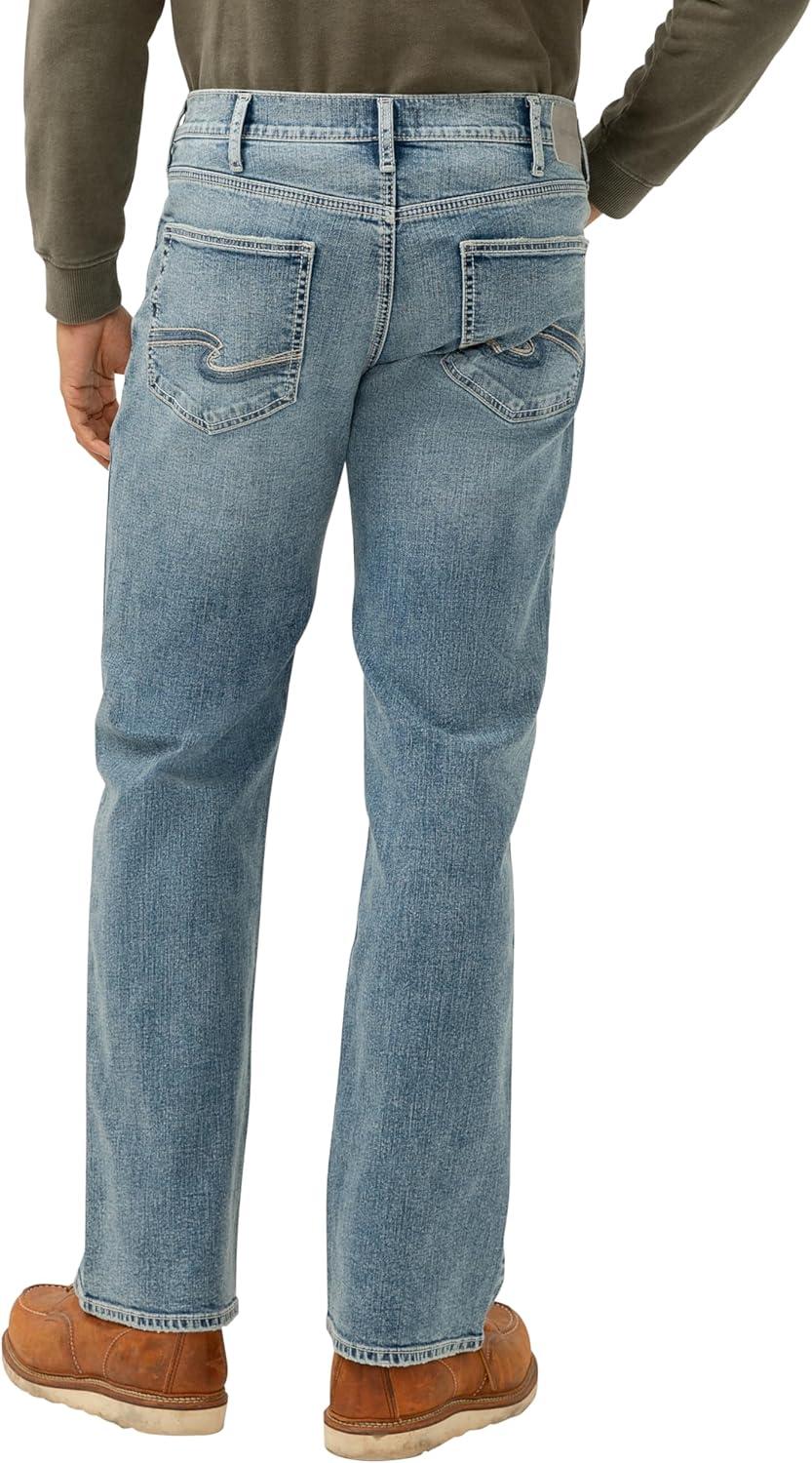 image:imageSilver Jeans Co Mens Zac Relaxed Fit Straight Leg Jean LegacyMed Wash