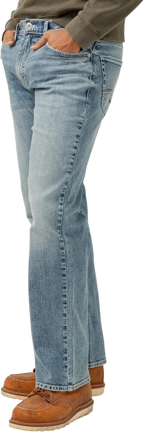 image:imageSilver Jeans Co Mens Zac Relaxed Fit Straight Leg Jean LegacyMed Wash