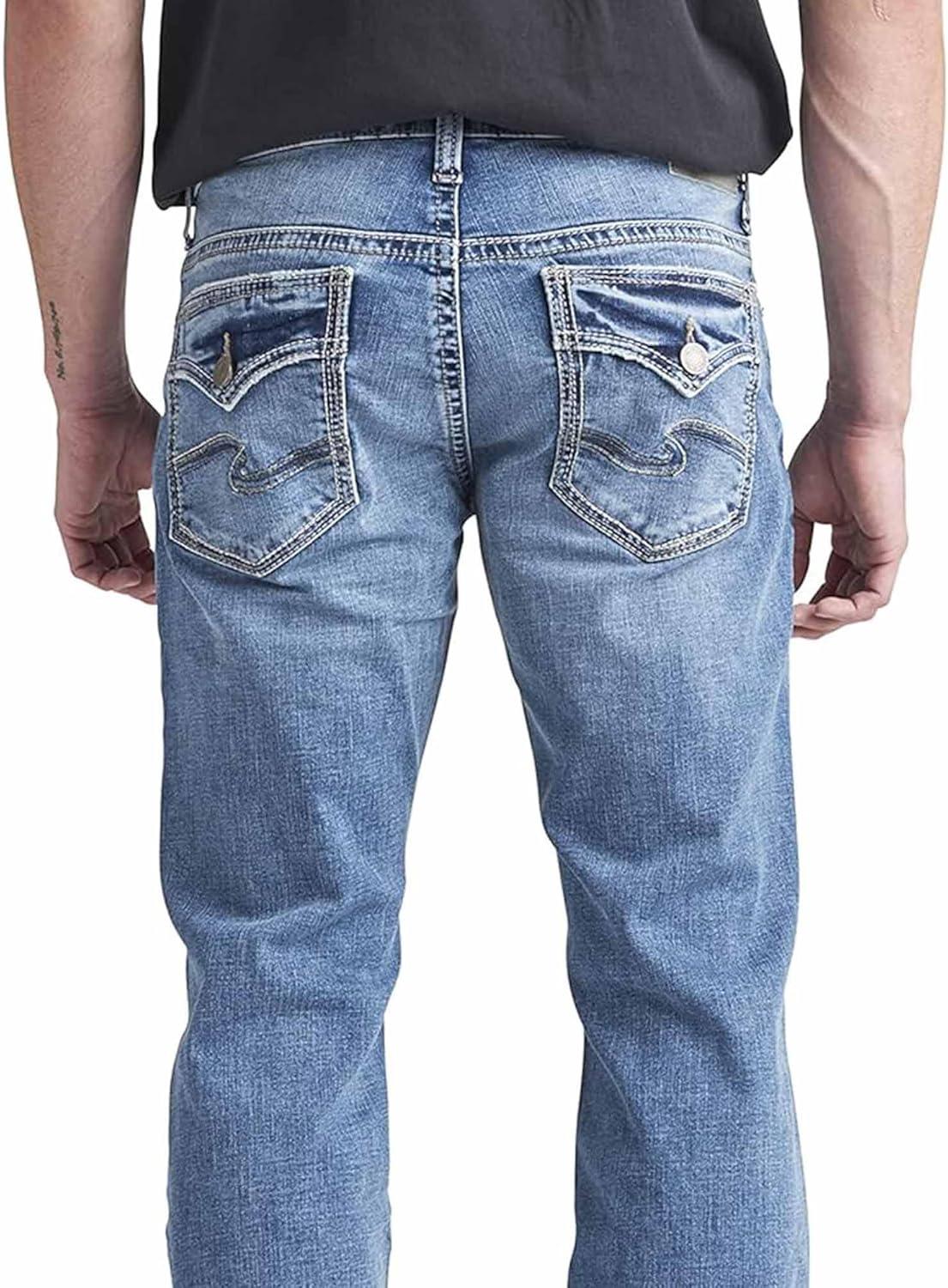image:imageSilver Jeans Co Mens Zac Relaxed Fit Straight Leg Jean LegacyMed Wash Edk267