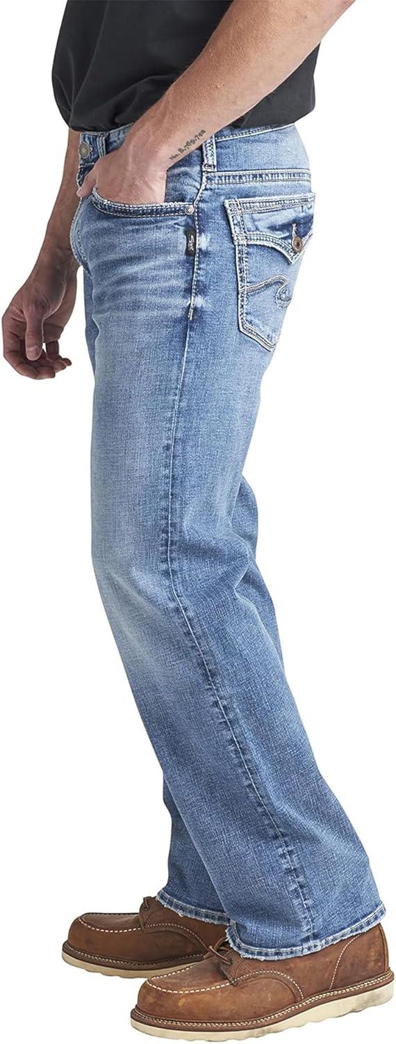 image:imageSilver Jeans Co Mens Zac Relaxed Fit Straight Leg Jean LegacyMed Wash Edk267
