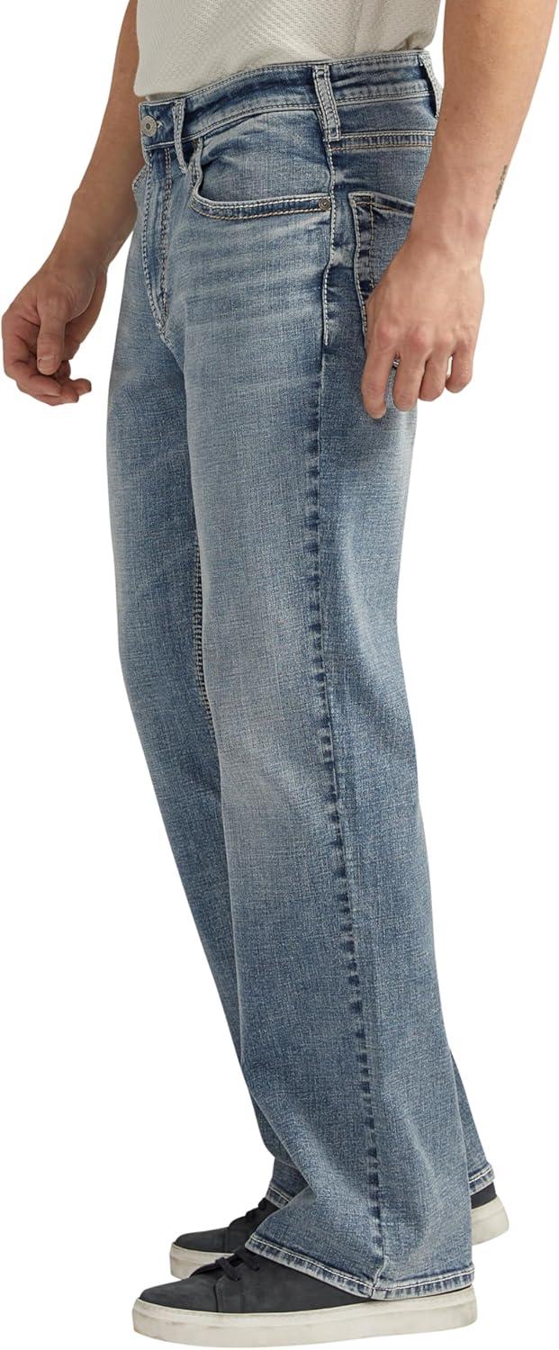 image:imageSilver Jeans Co Mens Zac Relaxed Fit Straight Leg Jean LegacyMed Wash Fcs281
