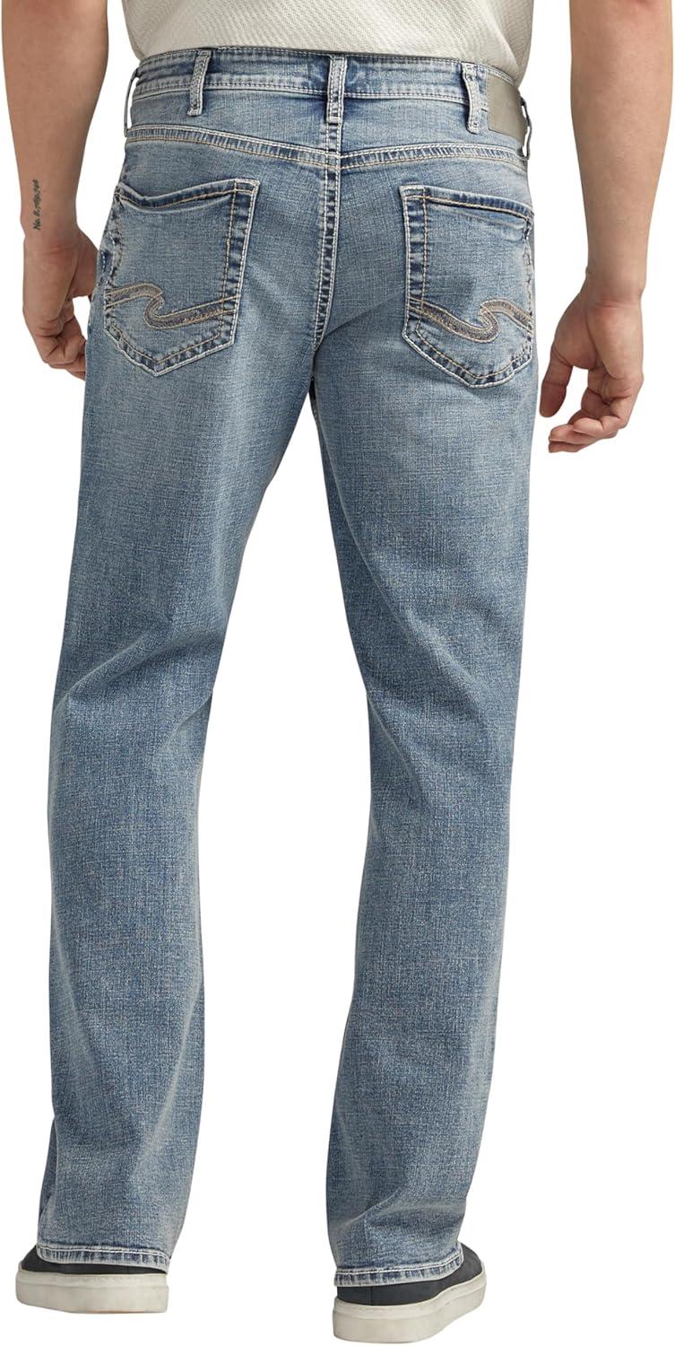image:imageSilver Jeans Co Mens Zac Relaxed Fit Straight Leg Jean LegacyMed Wash Fcs281