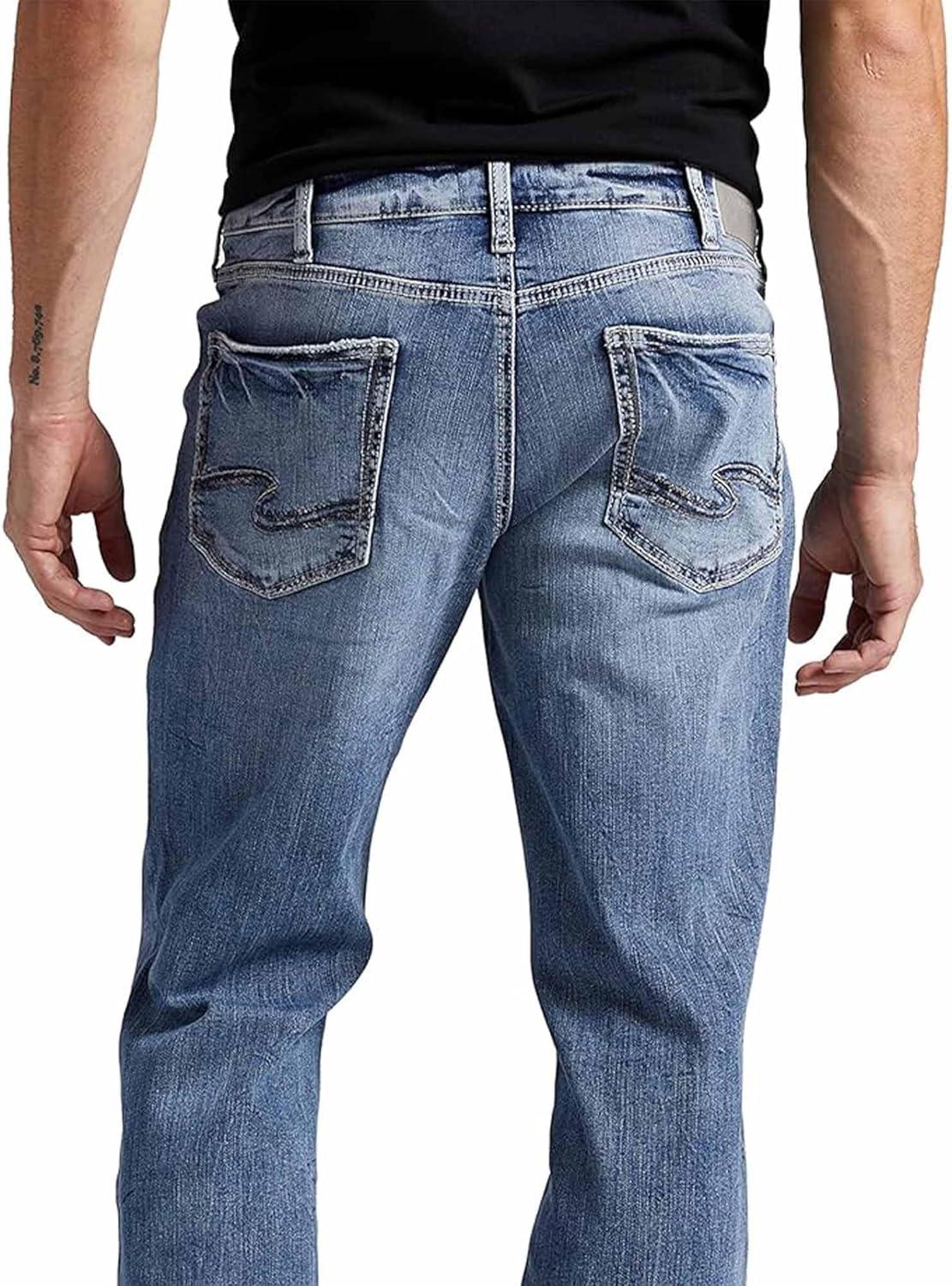 image:imageSilver Jeans Co Mens Zac Relaxed Fit Straight Leg Jean LegacyMed Wash Scv218