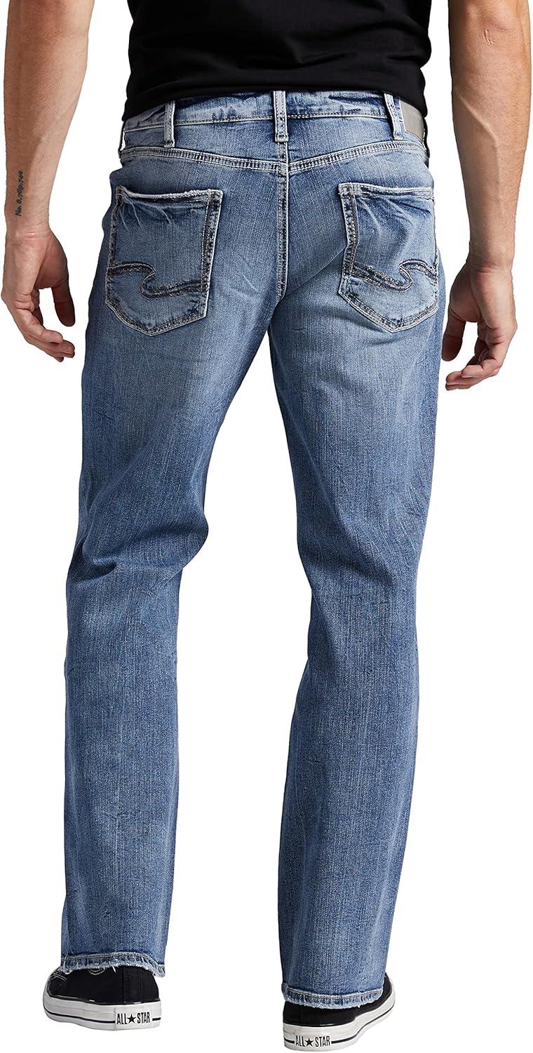image:imageSilver Jeans Co Mens Zac Relaxed Fit Straight Leg Jean LegacyMed Wash Scv218