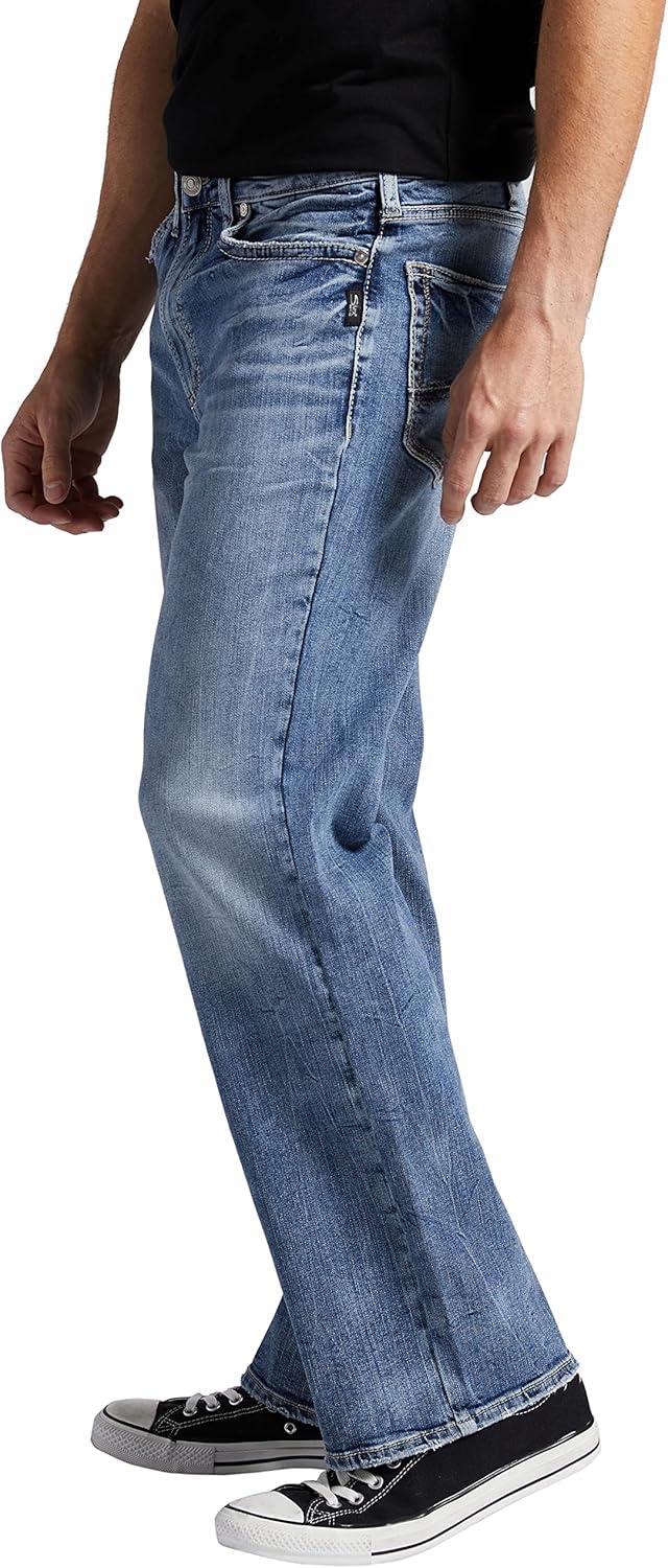 image:imageSilver Jeans Co Mens Zac Relaxed Fit Straight Leg Jean LegacyMed Wash Scv218
