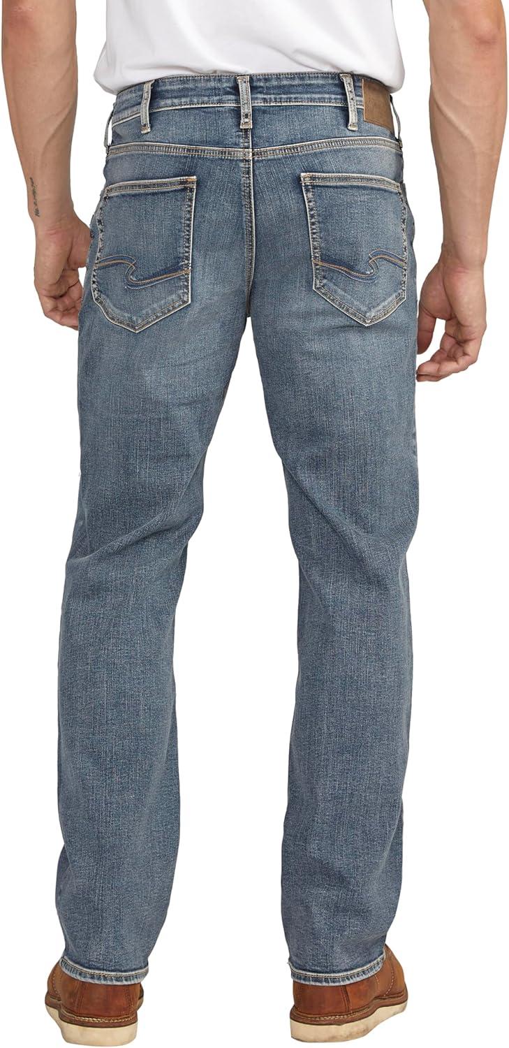 image:imageSilver Jeans Co Mens Zac Relaxed Fit Straight Leg Jean LegacyMed Wash Sdk218
