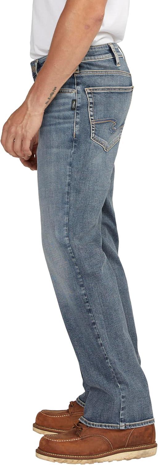 image:imageSilver Jeans Co Mens Zac Relaxed Fit Straight Leg Jean LegacyMed Wash Sdk218