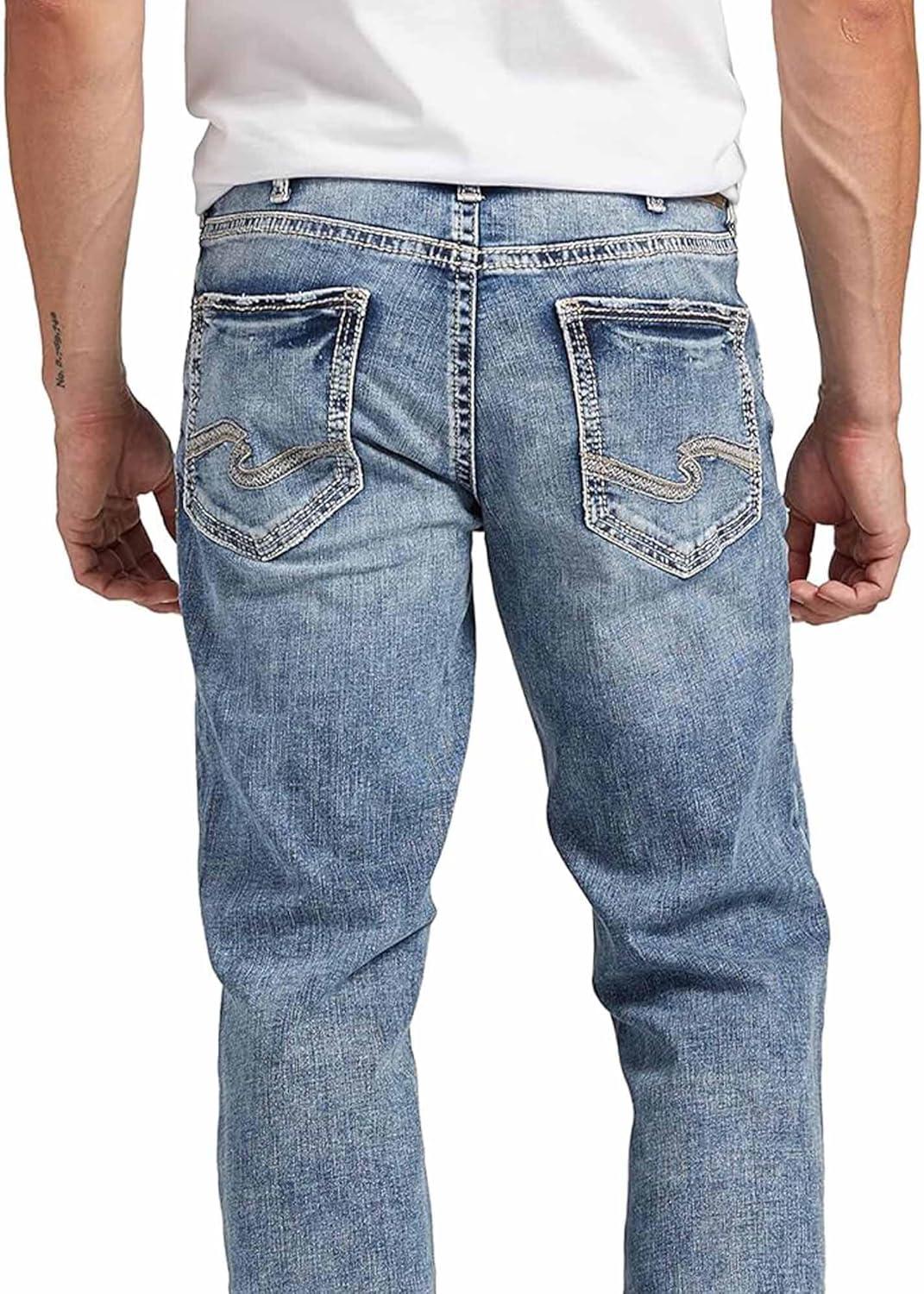 image:imageSilver Jeans Co Mens Zac Relaxed Fit Straight Leg Jean LegacyMed Wash Sdk241