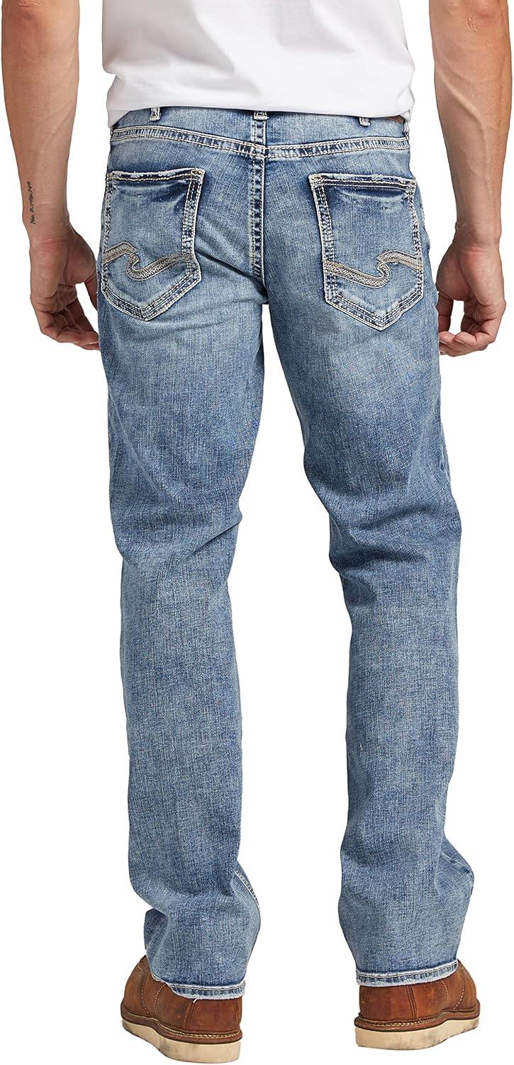 image:imageSilver Jeans Co Mens Zac Relaxed Fit Straight Leg Jean LegacyMed Wash Sdk241