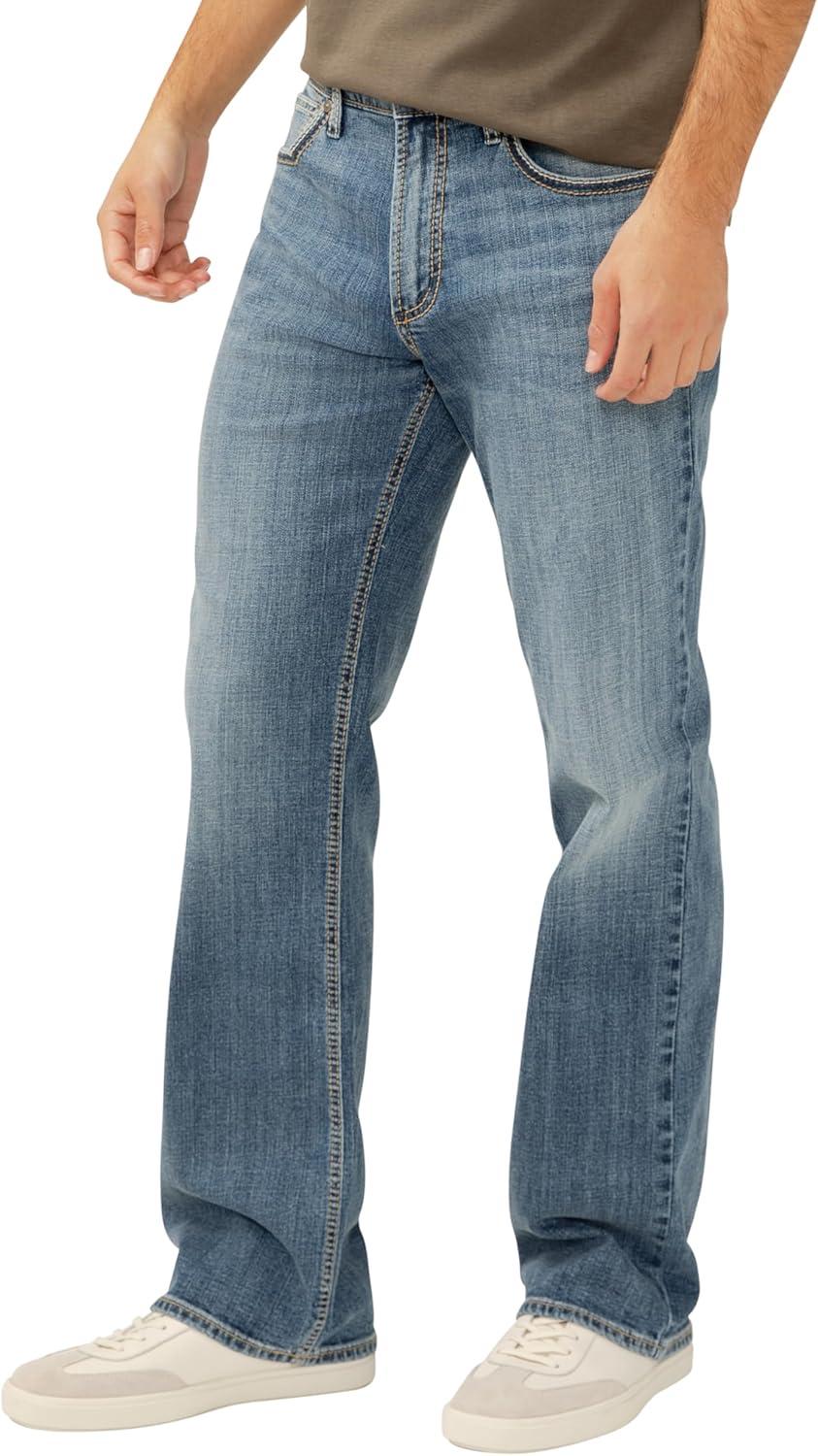 image:imageSilver Jeans Co Mens Zac Relaxed Fit Straight Leg Jean LegacyNew Wave