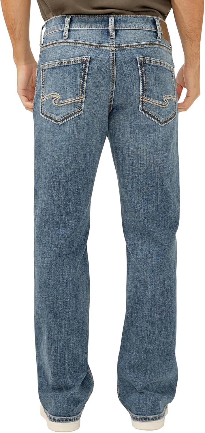 image:imageSilver Jeans Co Mens Zac Relaxed Fit Straight Leg Jean LegacyNew Wave