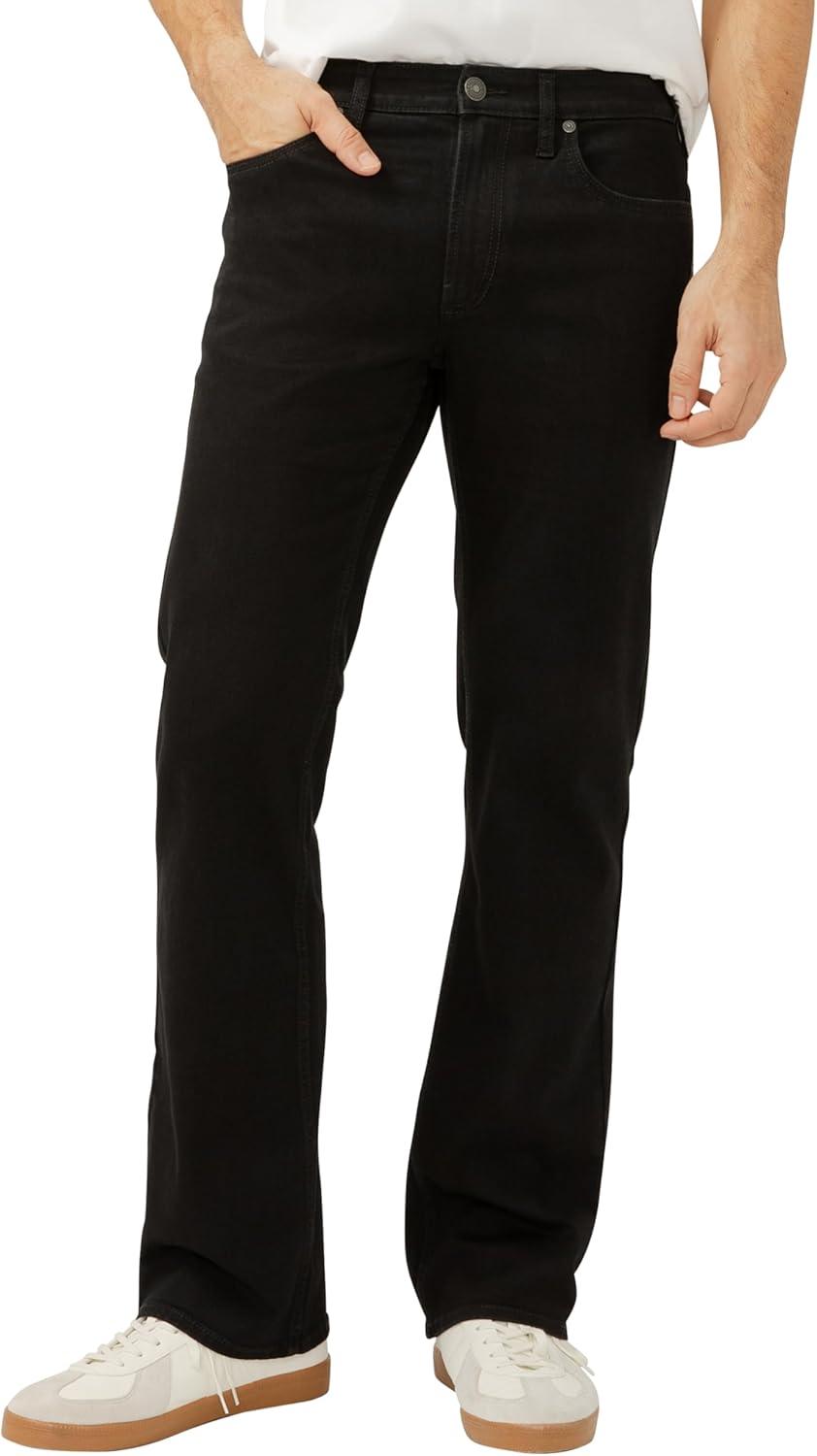 image:imageSilver Jeans Co Mens Zac Relaxed Fit Straight Leg JeansBlack