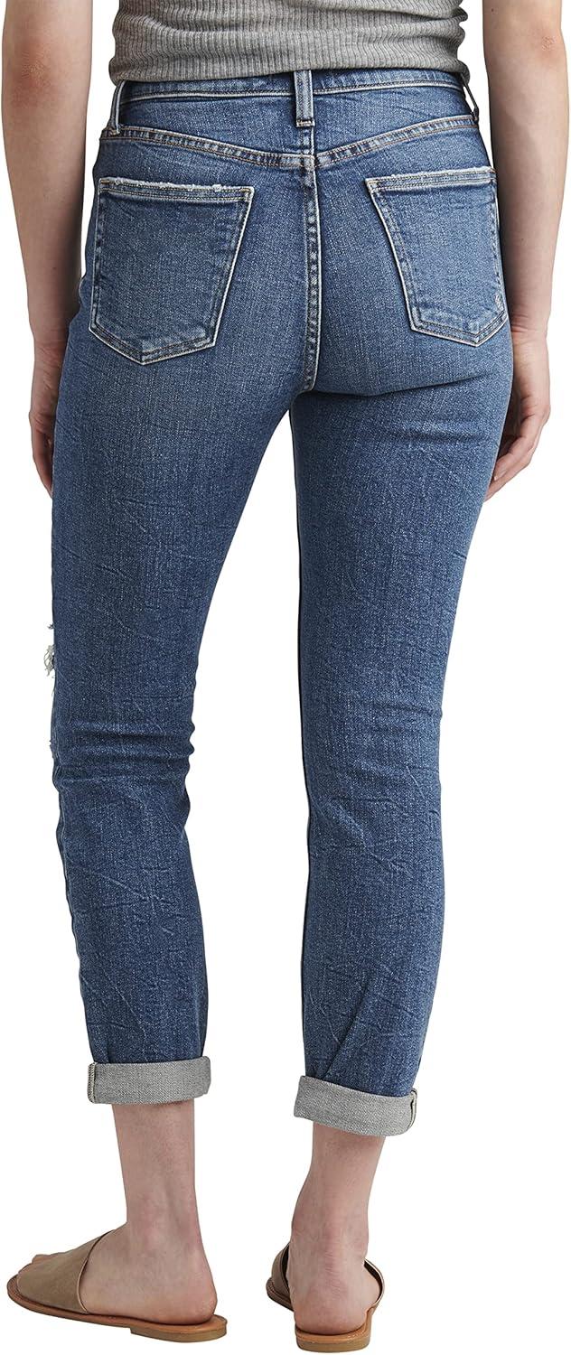 image:imageSilver Jeans Co Womens 90s Boyfriend High Rise Slim Leg JeansLegacyMed Wash Soc327