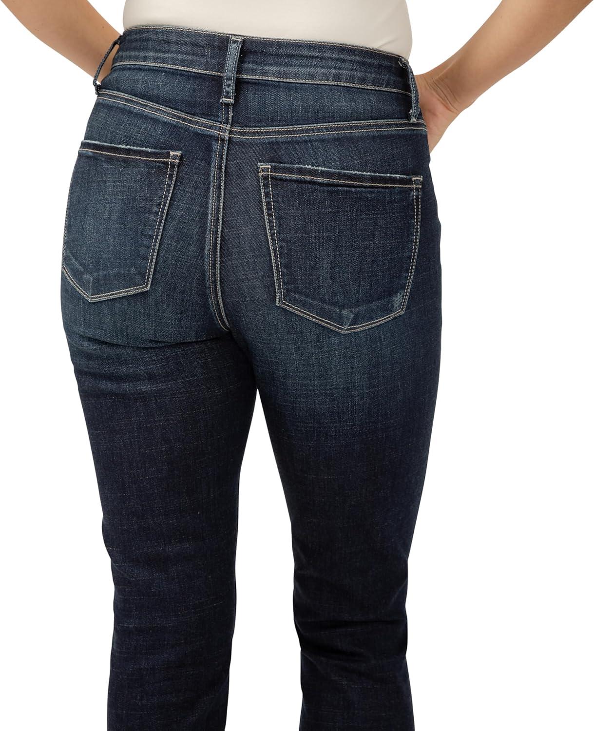 image:imageSilver Jeans Co Womens Avery High Rise Curvy Fit Capri JeansLuxe Stretch Indigo