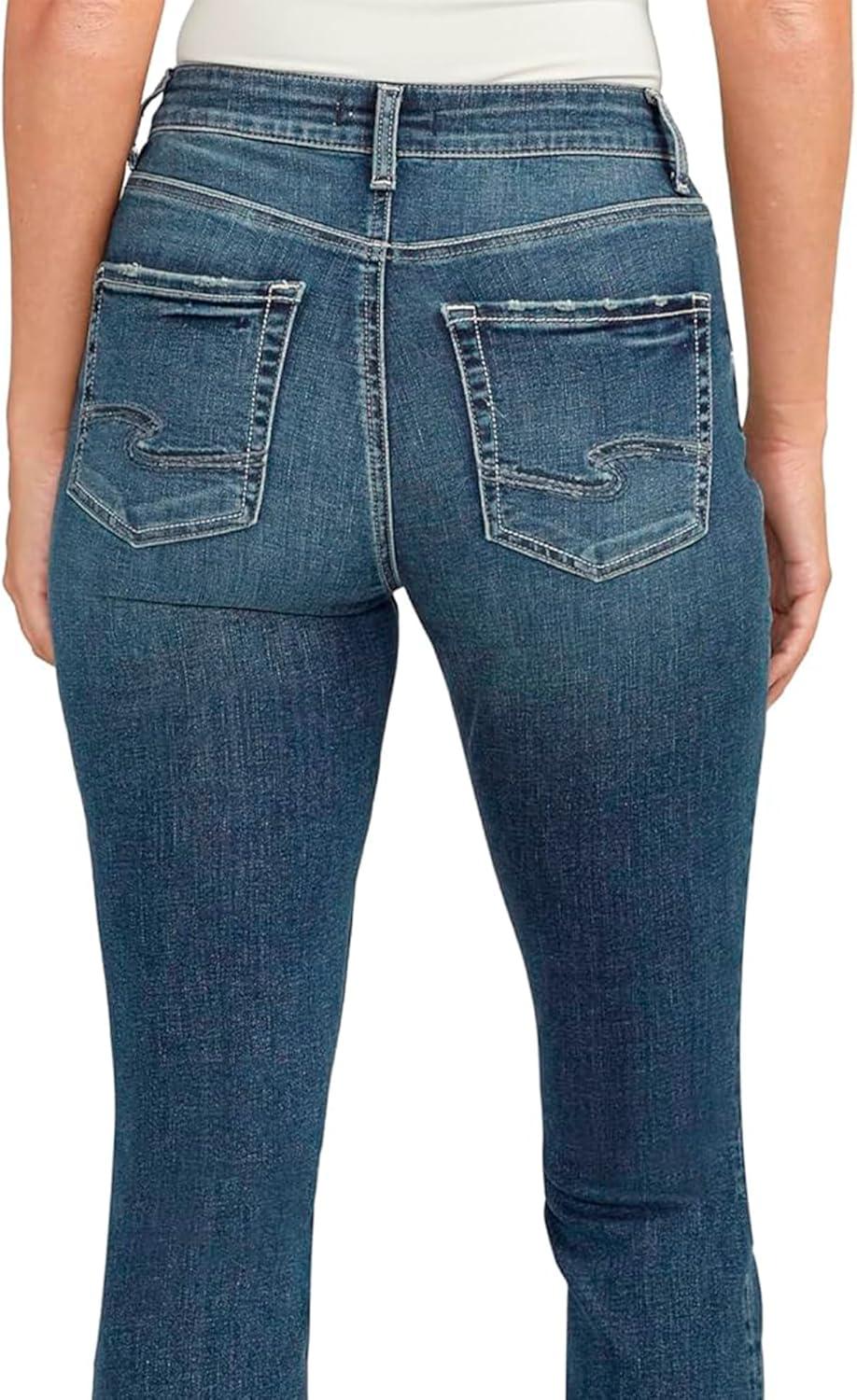 image:imageSilver Jeans Co Womens Avery High Rise Curvy Fit Capri JeansMed Wash Cvs312