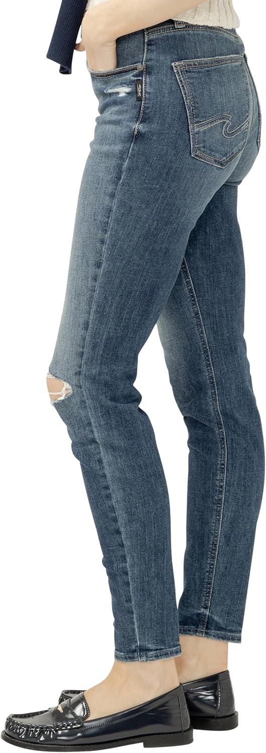 image:imageSilver Jeans Co Womens Avery High Rise Curvy Fit Skinny JeansBeverly