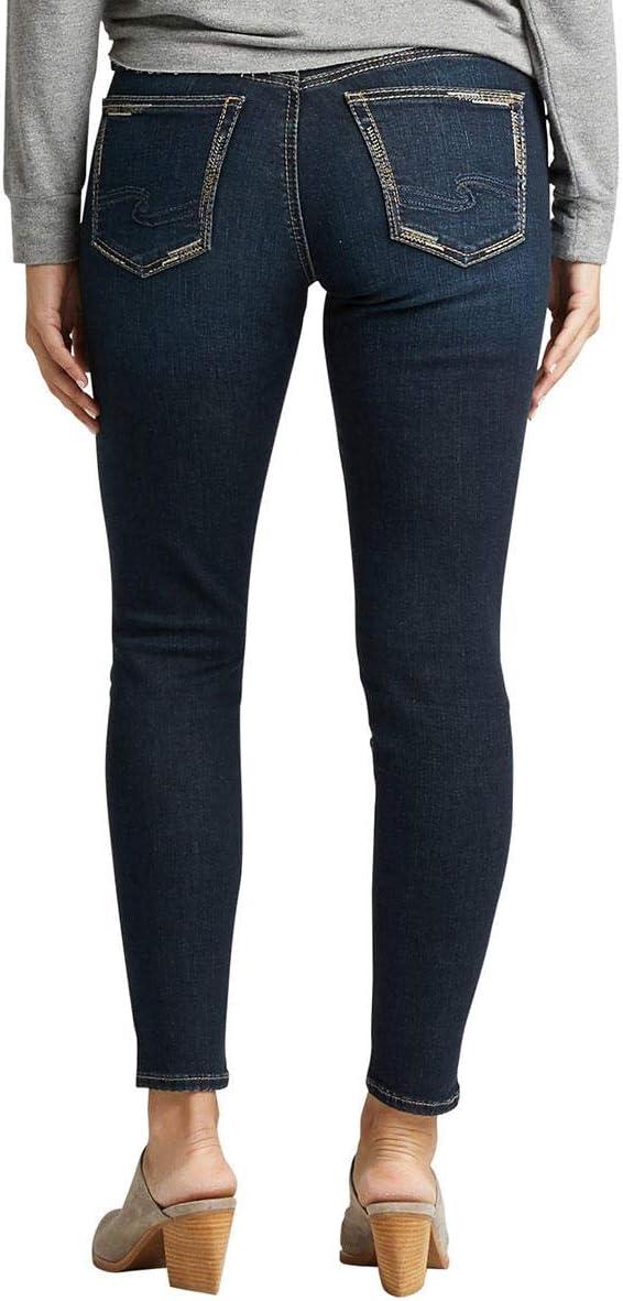 image:imageSilver Jeans Co Womens Avery High Rise Curvy Fit Skinny JeansDark Metallic Wash