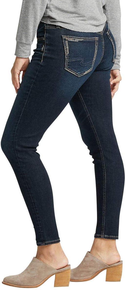 image:imageSilver Jeans Co Womens Avery High Rise Curvy Fit Skinny JeansDark Metallic Wash