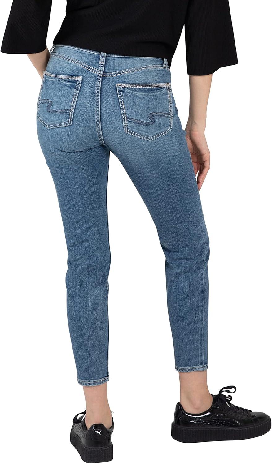 image:imageSilver Jeans Co Womens Avery High Rise Curvy Fit Skinny JeansMedium Eco Wash