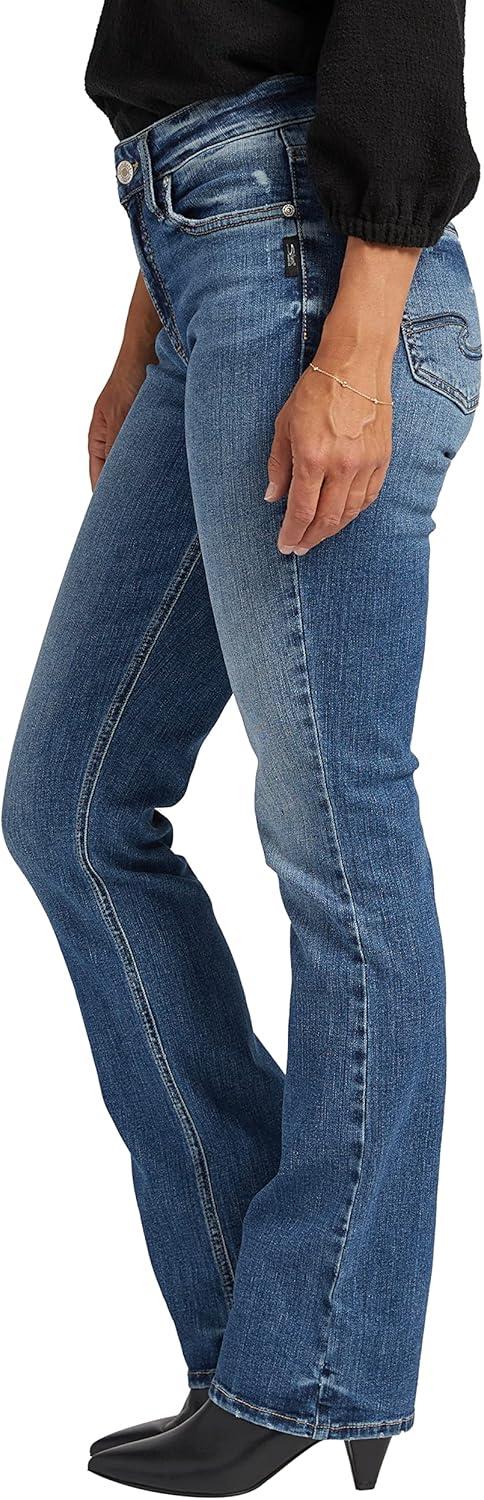 image:imageSilver Jeans Co Womens Avery High Rise Curvy Fit Slim Bootcut JeansBlue