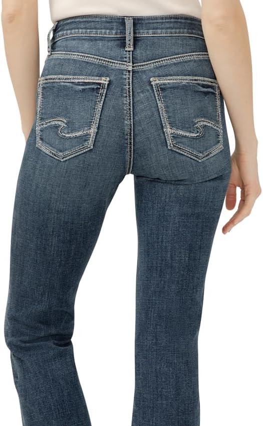 image:imageSilver Jeans Co Womens Avery High Rise Curvy Fit Slim Bootcut JeansDark Wash