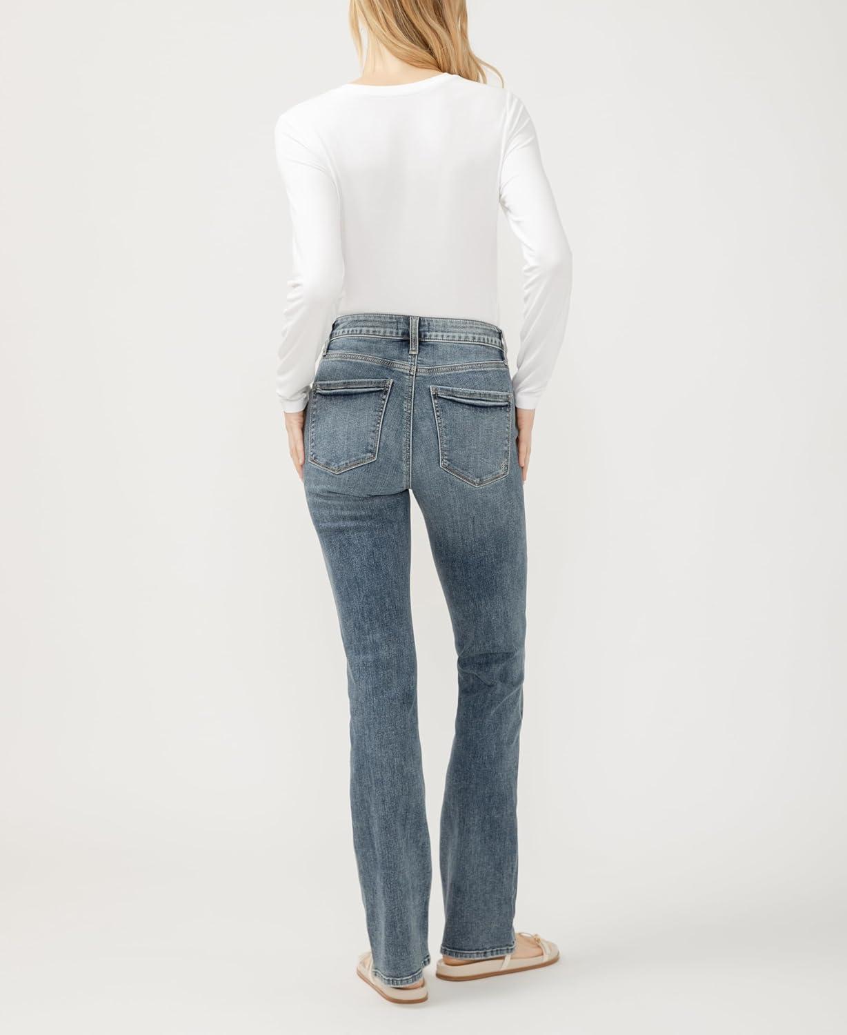 image:imageSilver Jeans Co Womens Avery High Rise Curvy Fit Slim Bootcut JeansKirby