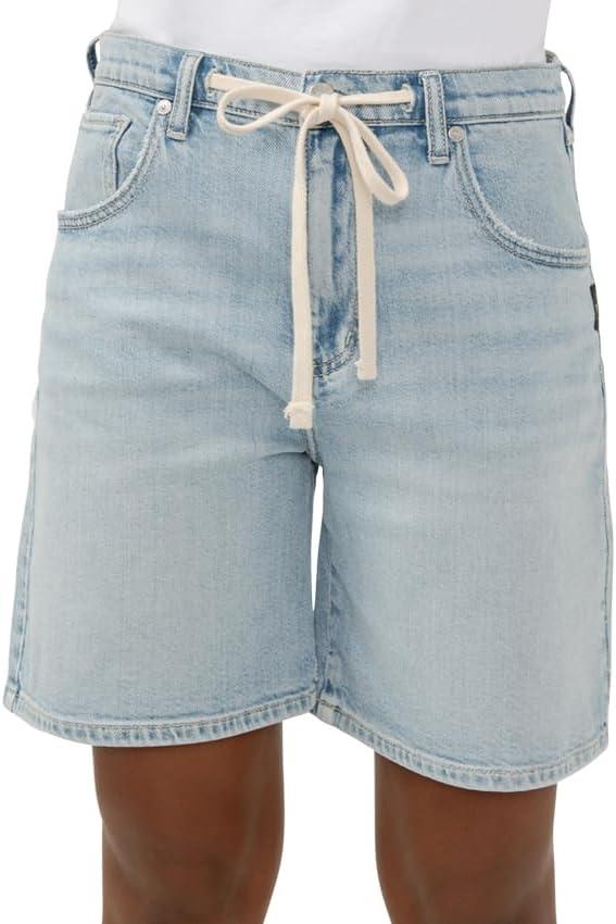 image:imageSilver Jeans Co Womens Be Easy High Rise Drawstring ShortsIndigo