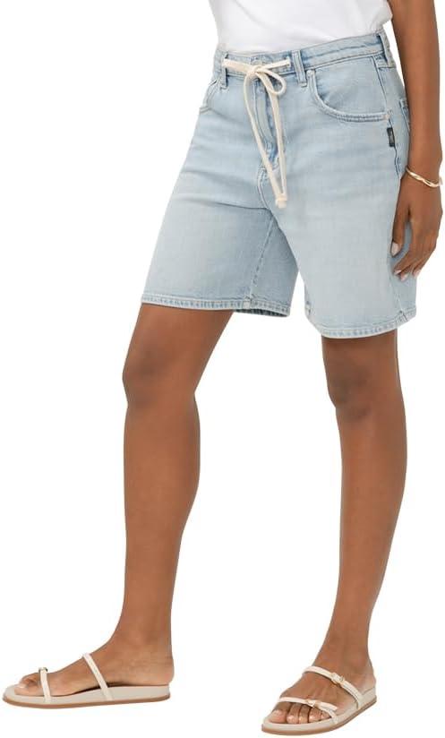 image:imageSilver Jeans Co Womens Be Easy High Rise Drawstring ShortsIndigo
