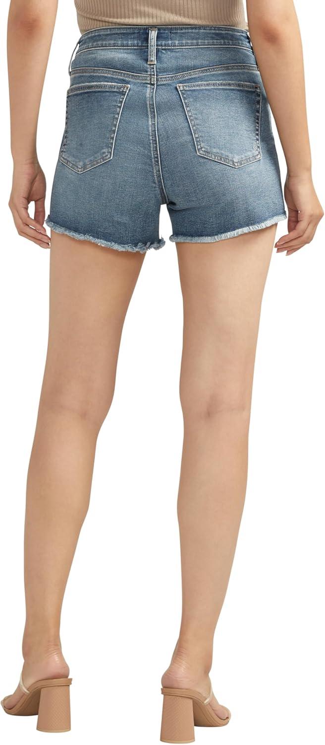 image:imageSilver Jeans Co Womens Beau High Rise ShortDark Wash Ccg307