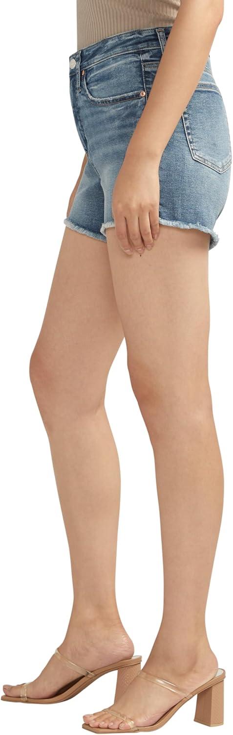 image:imageSilver Jeans Co Womens Beau High Rise ShortDark Wash Ccg307