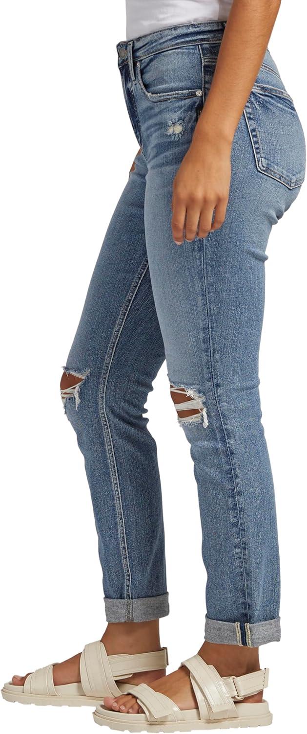 image:imageSilver Jeans Co Womens Beau High Rise Slim Leg JeansIndigo
