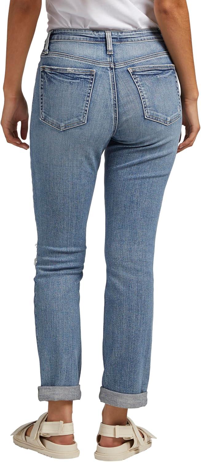 image:imageSilver Jeans Co Womens Beau High Rise Slim Leg JeansIndigo