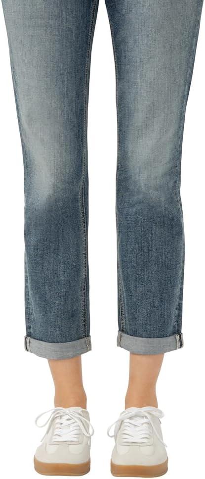 image:imageSilver Jeans Co Womens Beau High Rise Slim Leg JeansLuxe Stretch Med Indigo
