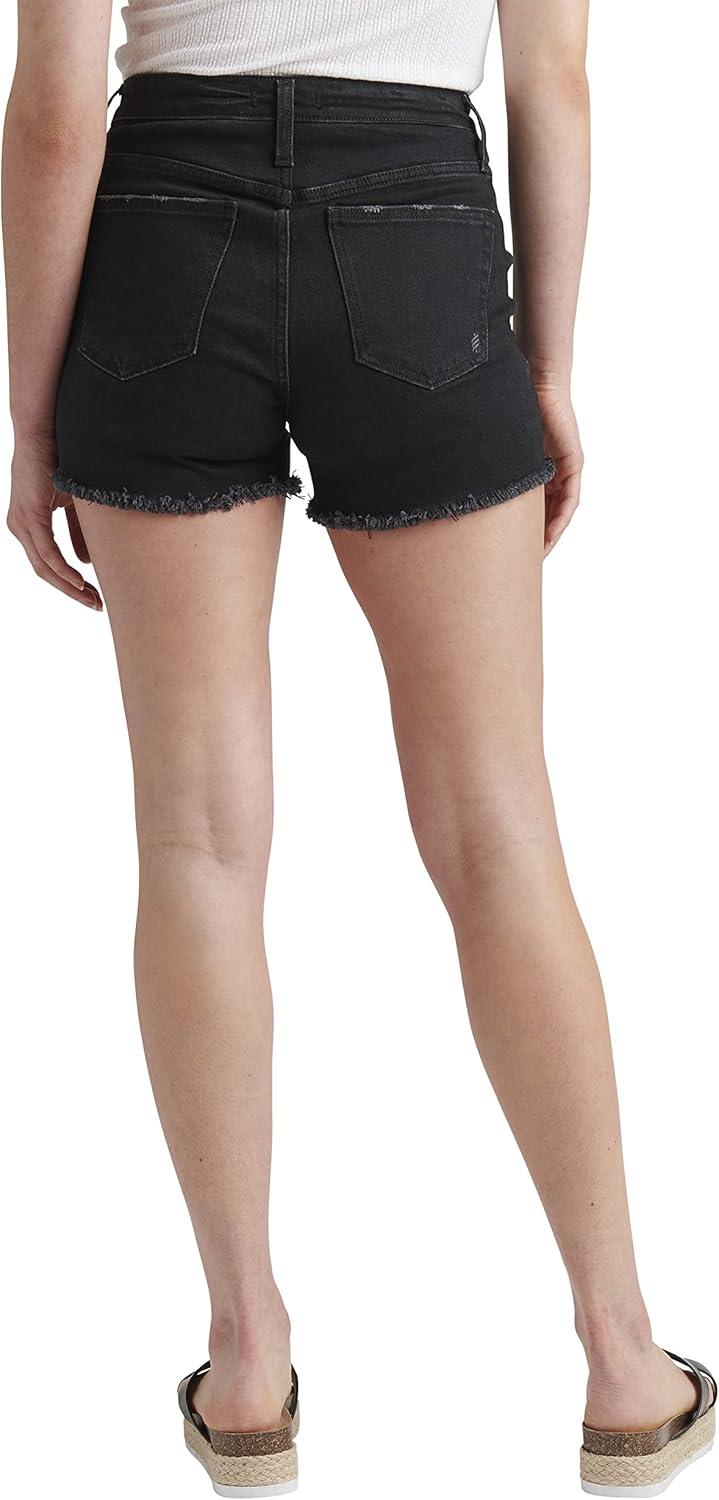 image:imageSilver Jeans Co Womens Beau Mid Rise ShortDark Wash Boa524
