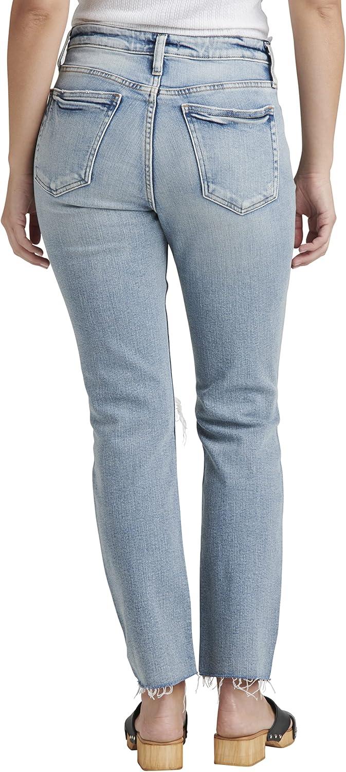 image:imageSilver Jeans Co Womens Beau Mid Rise Slim Leg JeansLegacyLight Wash Soc174