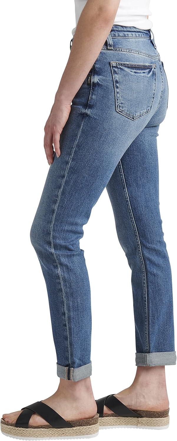 image:imageSilver Jeans Co Womens Beau Mid Rise Slim Leg JeansLegacyMed Wash Eoe365