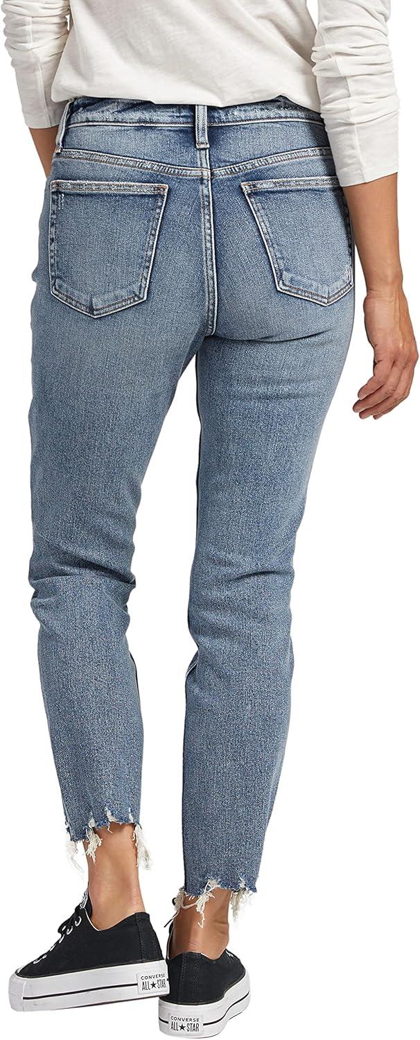 image:imageSilver Jeans Co Womens Beau Mid Rise Slim Leg JeansLegacyMed Wash Soc234