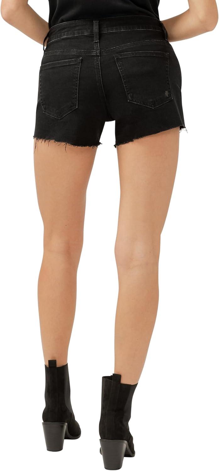 image:imageSilver Jeans Co Womens Boyfriend Mid Rise ShortLuxe Stretch Black