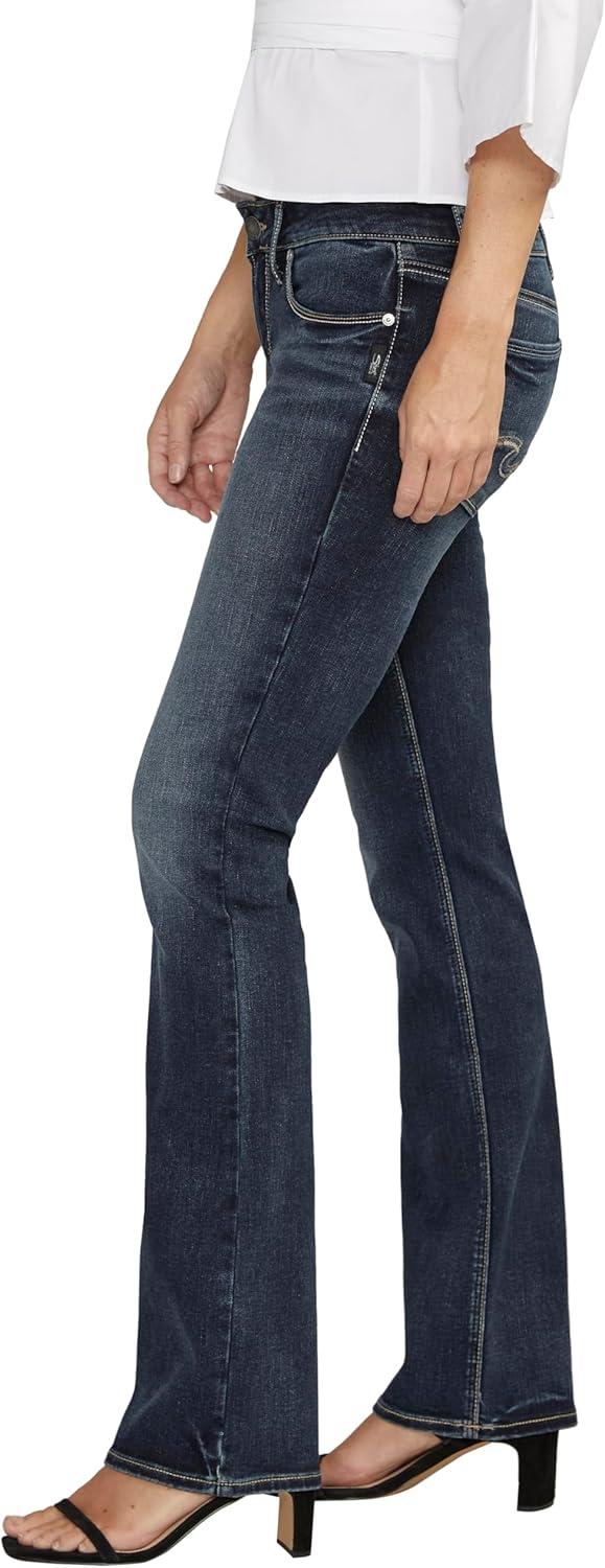 image:imageSilver Jeans Co Womens Britt Low Rise Curvy Fit Slim Bootcut JeansIndigo
