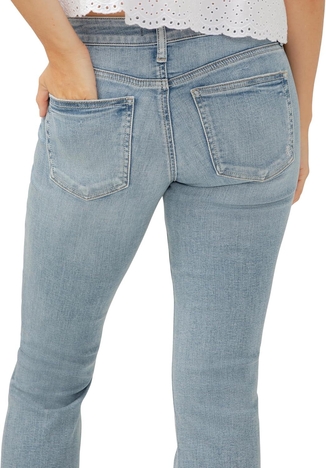 image:imageSilver Jeans Co Womens Britt Low Rise Curvy Fit Slim Bootcut JeansLight Wash