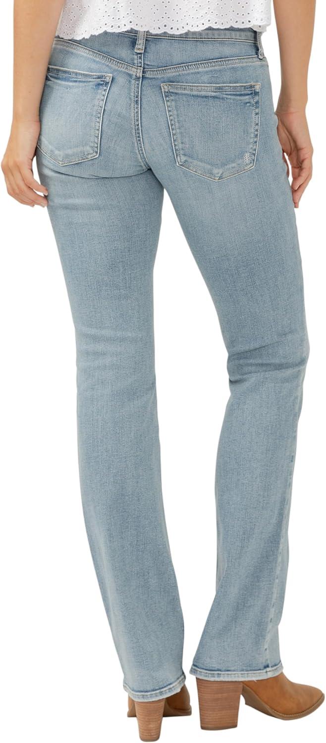 image:imageSilver Jeans Co Womens Britt Low Rise Curvy Fit Slim Bootcut JeansLight Wash
