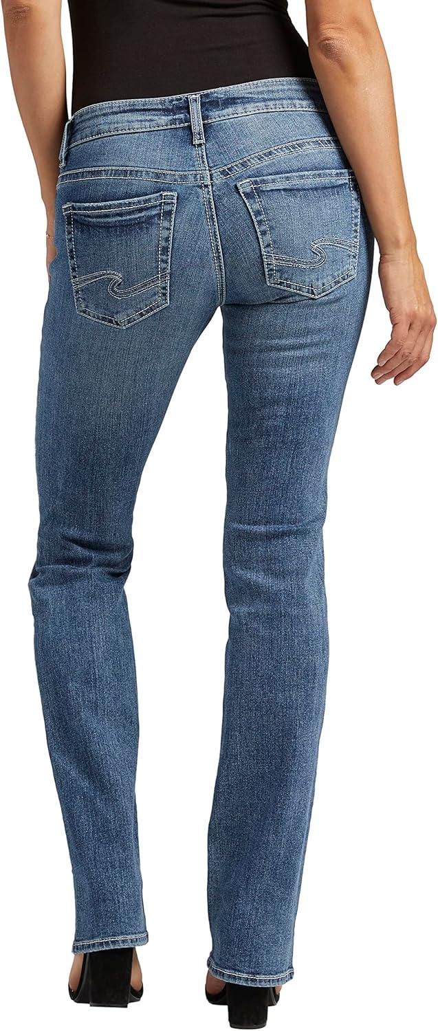 image:imageSilver Jeans Co Womens Britt Low Rise Curvy Fit Slim Bootcut JeansMed Wash Ekc320