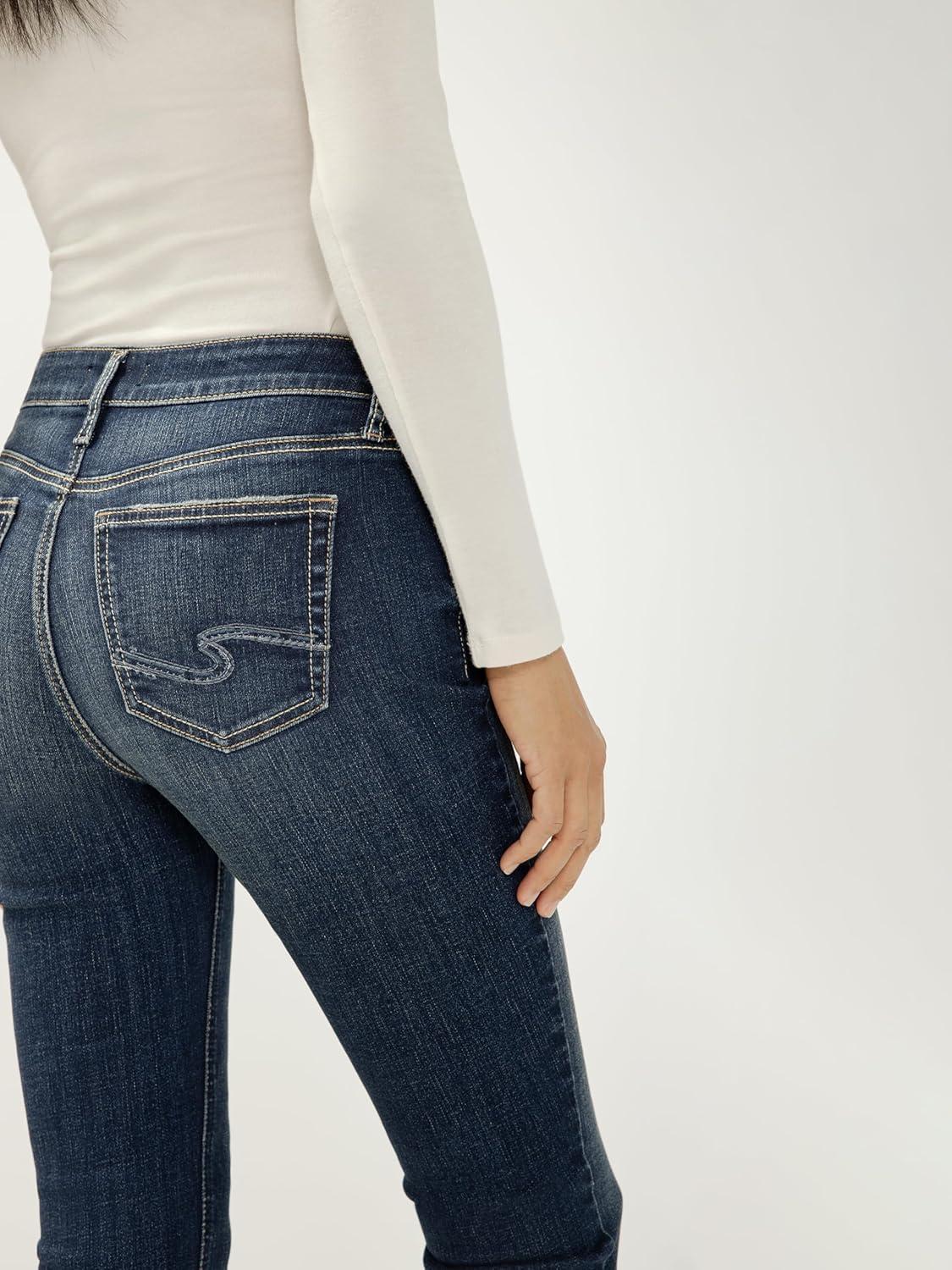 image:imageSilver Jeans Co Womens Elyse Mid Rise Comfort Fit Capri JeansBonnie