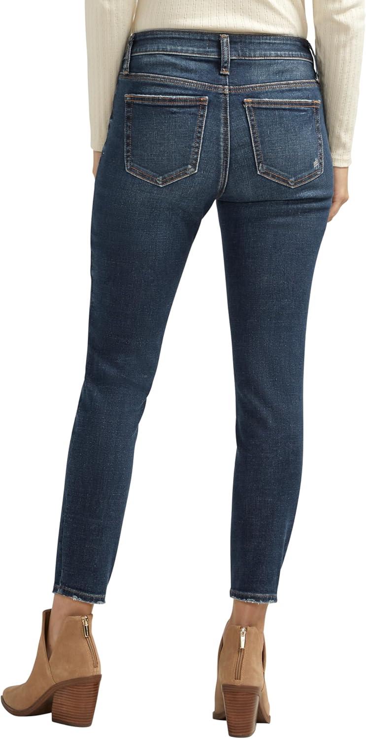 image:imageSilver Jeans Co Womens Elyse Mid Rise Comfort Fit Skinny JeansIndigo