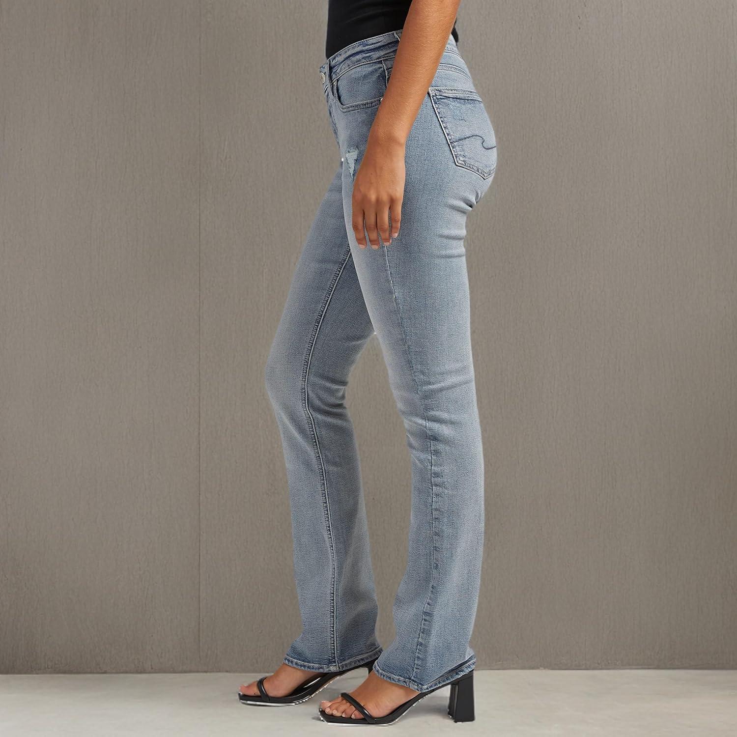 image:imageSilver Jeans Co Womens Elyse Mid Rise Comfort Fit Slim Bootcut Jeans LegacyMed Wash Caa233