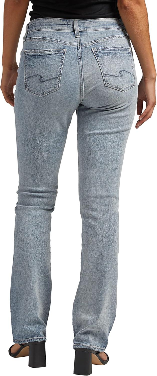 image:imageSilver Jeans Co Womens Elyse Mid Rise Comfort Fit Slim Bootcut Jeans LegacyMed Wash Caa233